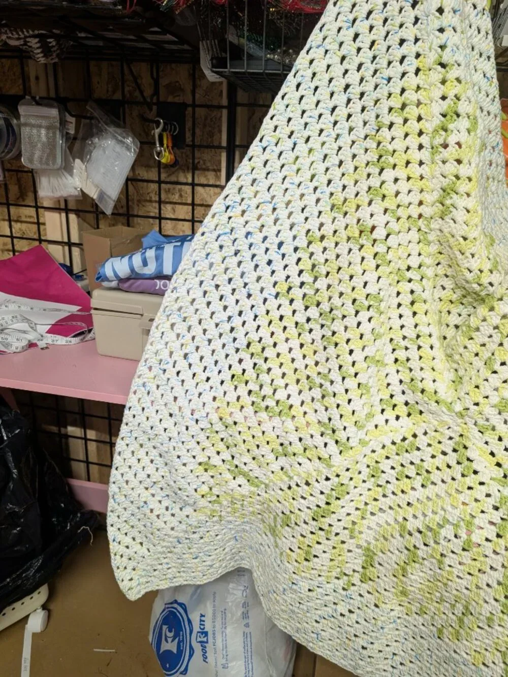 Handmade Crochet Blanket Multicolor Pattern